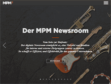 Tablet Screenshot of mpm.de